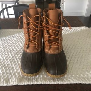 Like-new Tan/Brown  L.L.Bean Boots, 8" Thinsulate